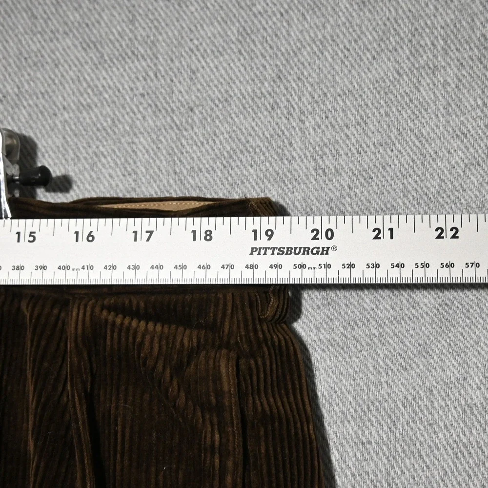 Polo Ralph Lauren Ethan Pant Mens Pleated Corduroy 40/30 Brown